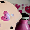 Sticker Stick Me Baby – Heart Times Cœur Grenadine Pailleté