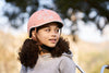 Casque vélo enfant vintage Thousand rose fille profile