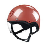 Casque Egide INO Color Brillant Rouge Ocre Avant 3/4