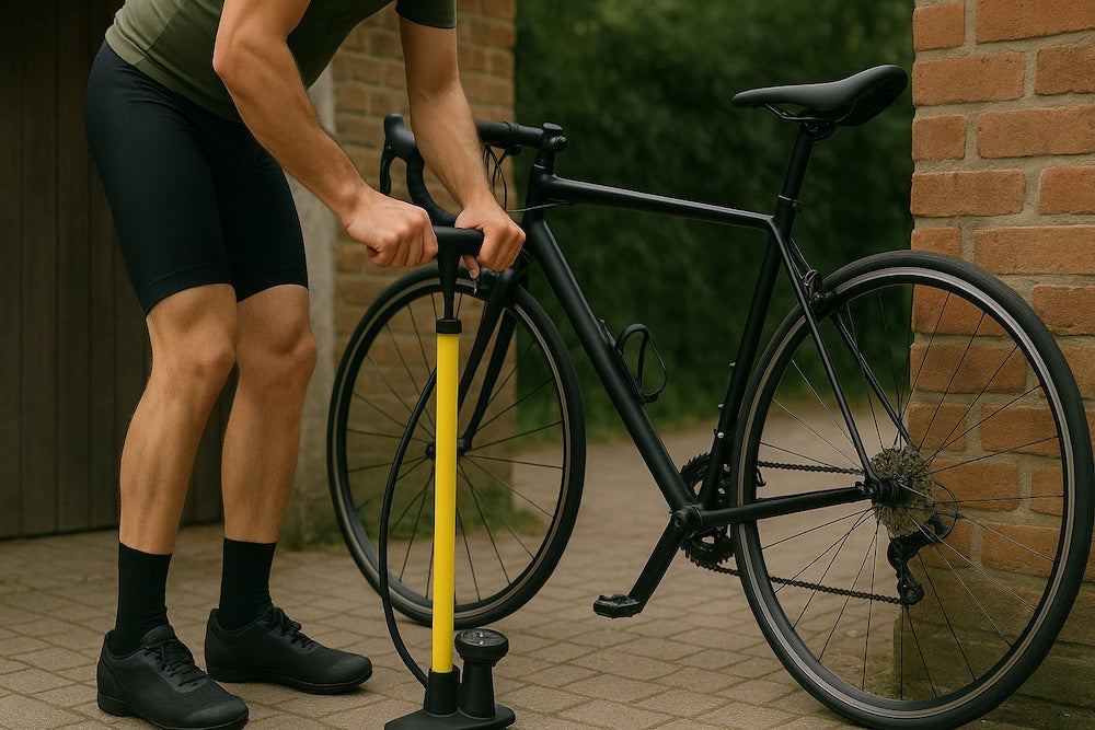 Pompe à pied vélo