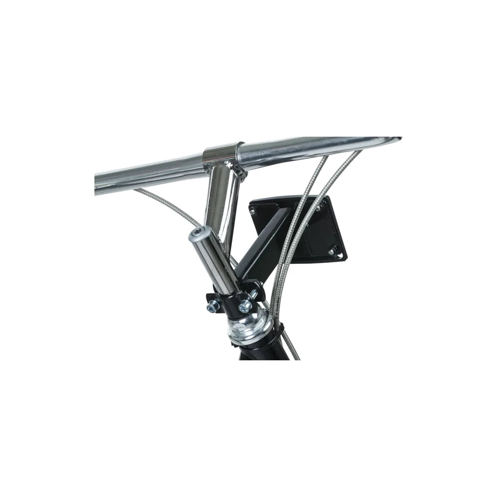Le support Basil Fixed Mounted avec un panier FM en place