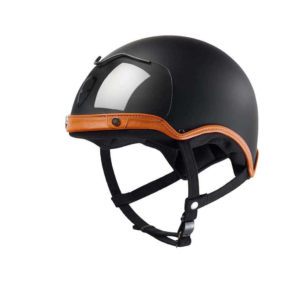 Casque Velo Urbain Stylé Design Egide Ino Marron Camel en Cuir Visère Haute - Max And The City
