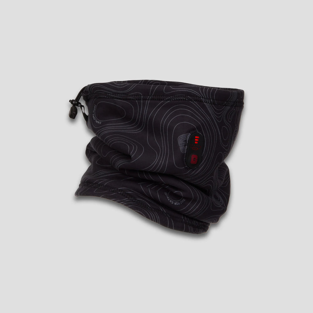 Tour de cou chauffant G-Heat, Noir imprimé, côté
