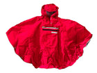 Poncho de pluie vélo enfant The Peoples Poncho Hardy – rouge – vue de face