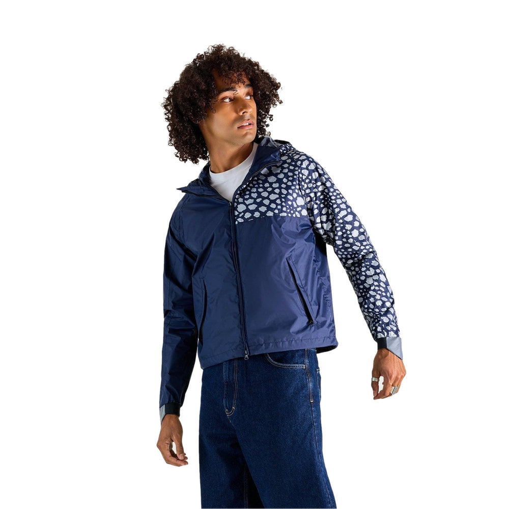 Anorak de pluie court Urban Circus Solace Bleu motif guépard photo 1