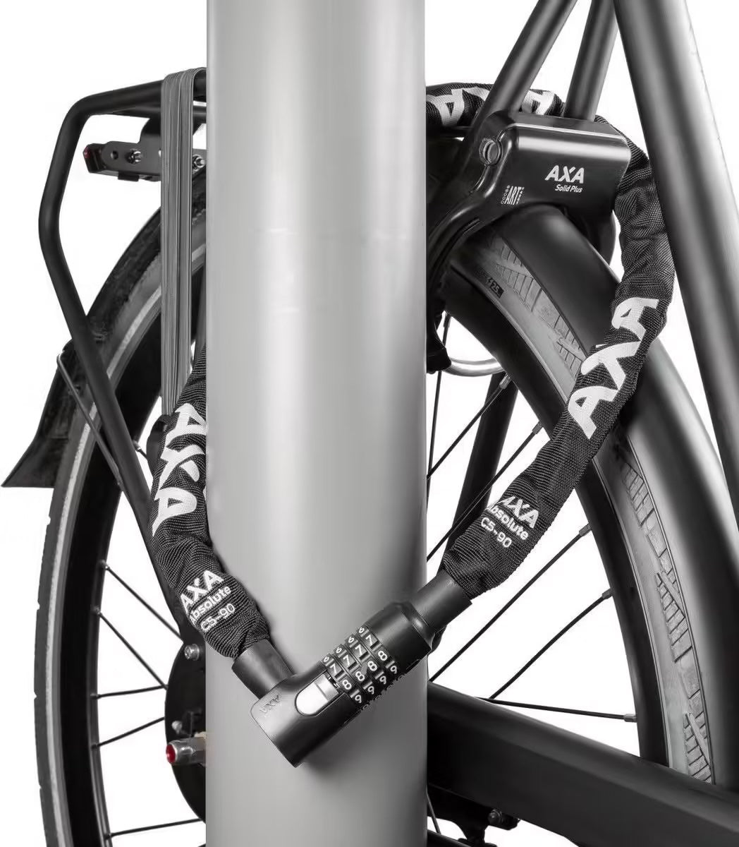 AXA Absolute 5-90 Kettenschloss – Security 7/15, 90 cm x 5 mm