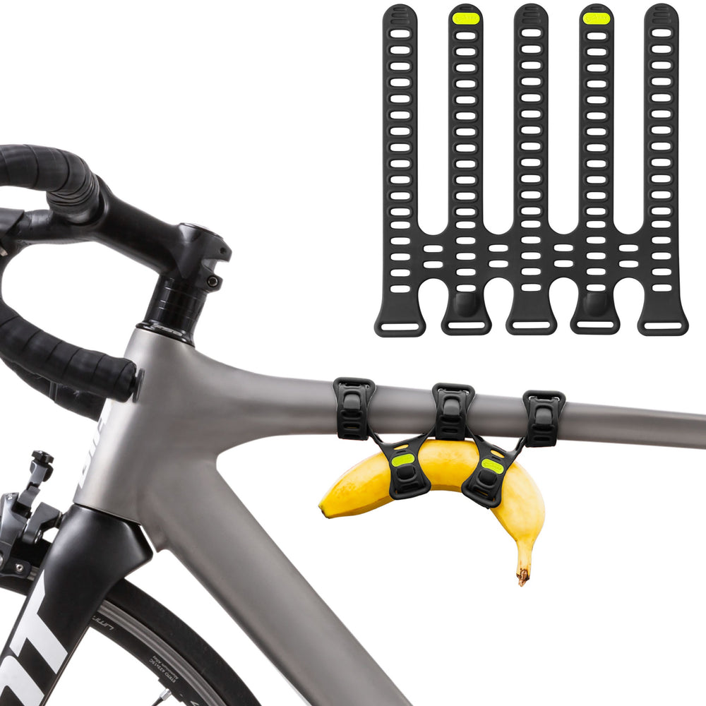 Attache silicone vélo Bone Bike Strap Plus noire