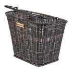Panier avant vélo Basil Bremen Rattan Look KF 27 L – Marron – le panier avant Bremen Rattan Look marron, fixation KF