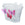 Panier vélo enfant Basil Jasmin – Blanc Butterfly – le panier enfant Basil Jasmin Butterfly blanc a papillons roses