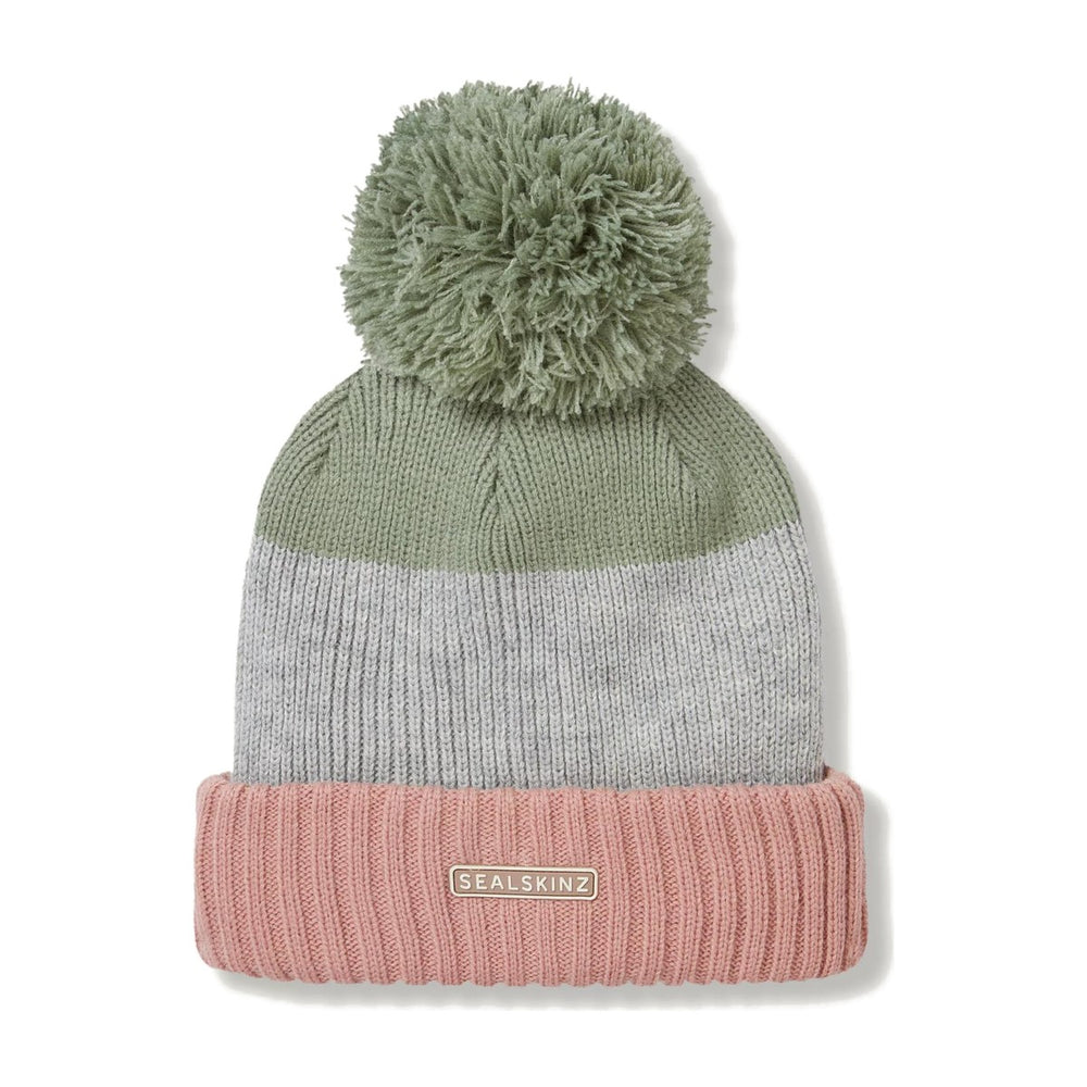 bonnet-pompon-impermeable-sealskinz-flitcham-pink-green-grey-1