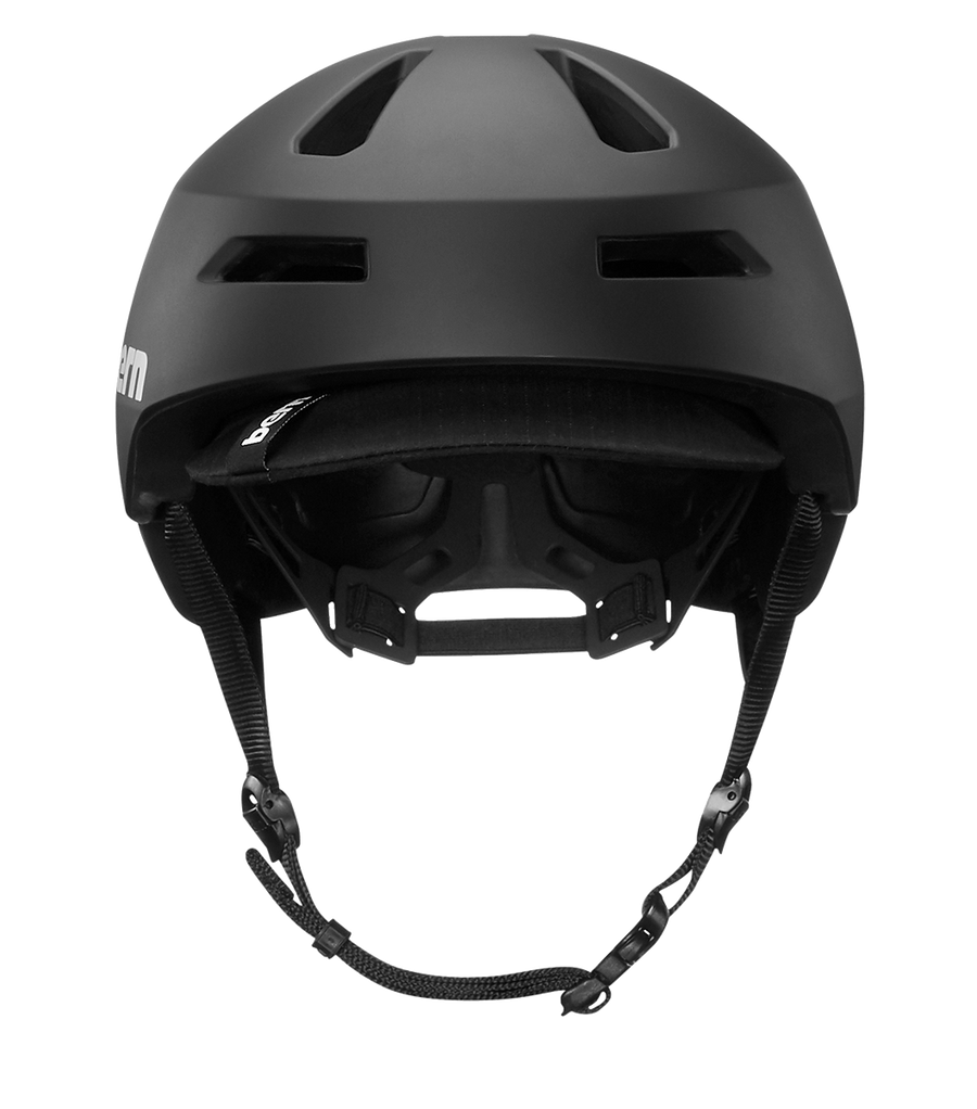 Les aerations du casque Bern Brentwood 2.0 noir mat vues de dessus