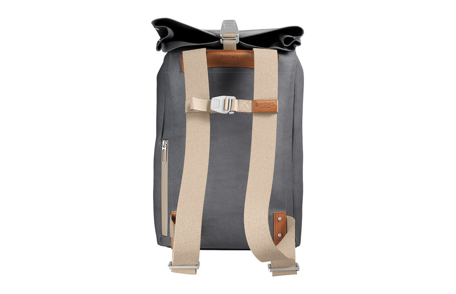 Sac à dos vélo toile et cuir Brooks - Pickwick 26 L - détail 2