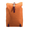 Sac à dos vélo toile et cuir Brooks - Pickwick 12 L - Goose Beak / Bordeaux - vue 2