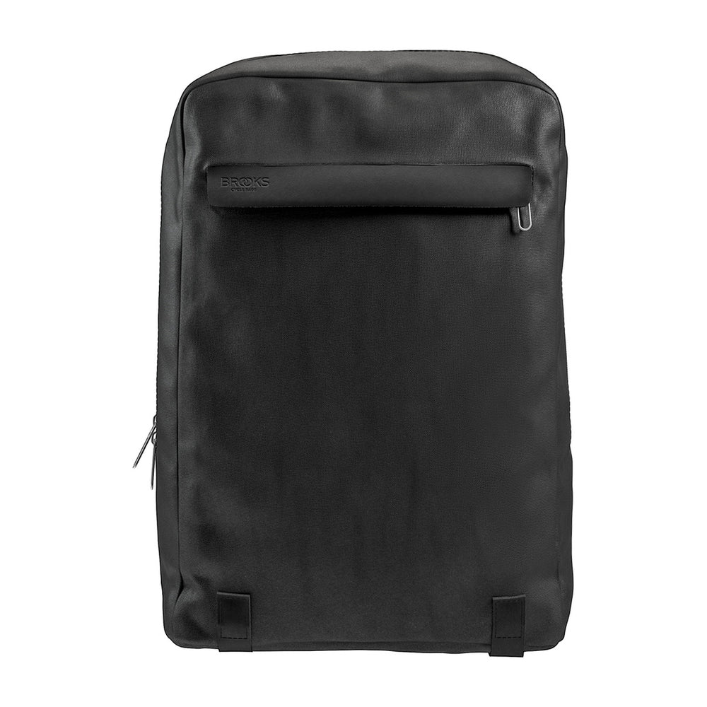 Sac à dos vélo toile et cuir Brooks - Pickzip 20 L - Noir - vue 2