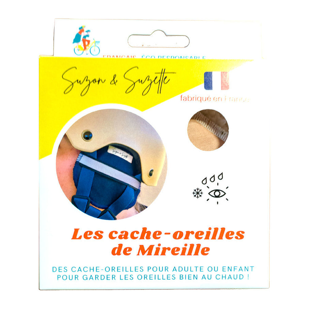Cache-oreilles de casque Suzon et Suzette – Mireille – Céleste – les cache-oreilles dans leur pochette