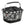 Panier arrière vélo KlickFix Reisenthel Carrybag GT 24 L – Fleurs noir, UniKlip 2 – le panier Carrybag GT motif fleurs sur fond blanc