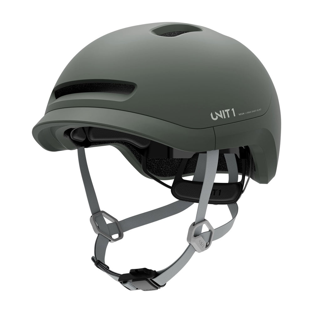 Casque connecté Unit 1 NEON Mips, coloris Pine Green, vue avant 3/4