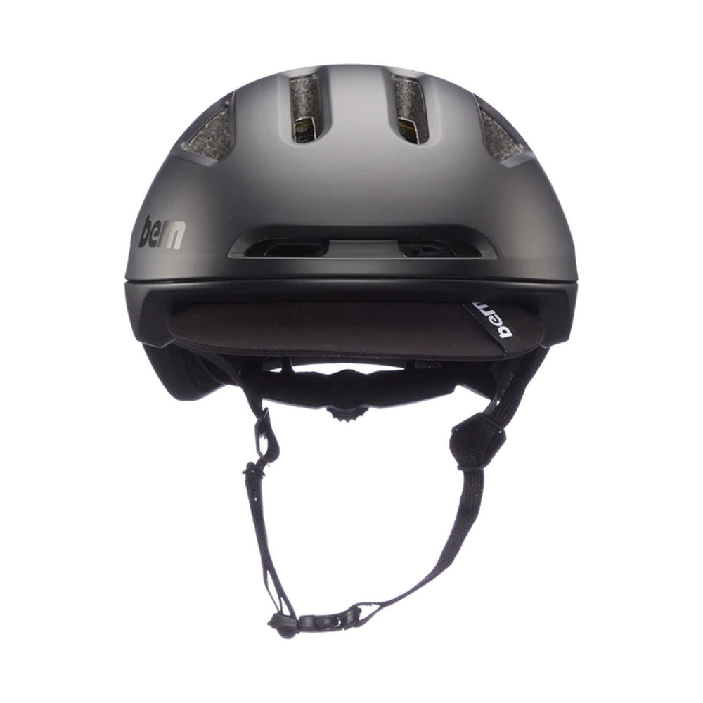 Casque velo Bern Major noir mat vu de face