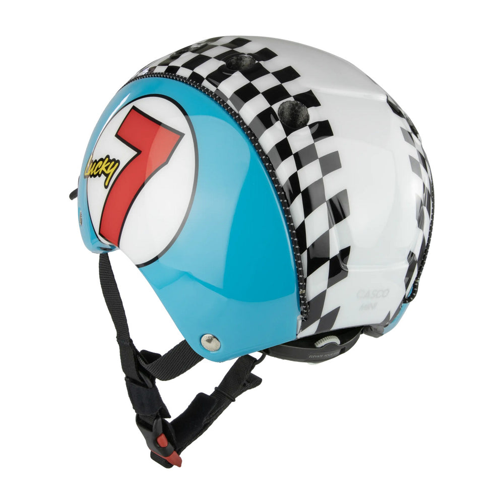 Casque vélo enfant Casco Mini 2 - Lucky 7 Bleu - vue 4