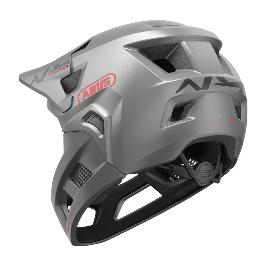 Casque vélo enfant intégral Abus YouDrop FF Ti Silver