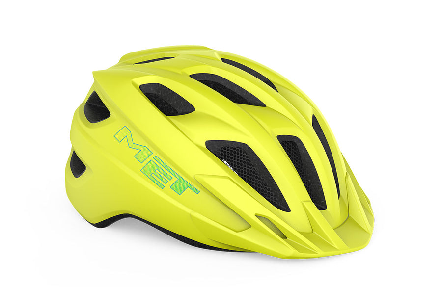 Casque vélo enfant MET - Crackerjack Mips coloris Lime Mat vue front