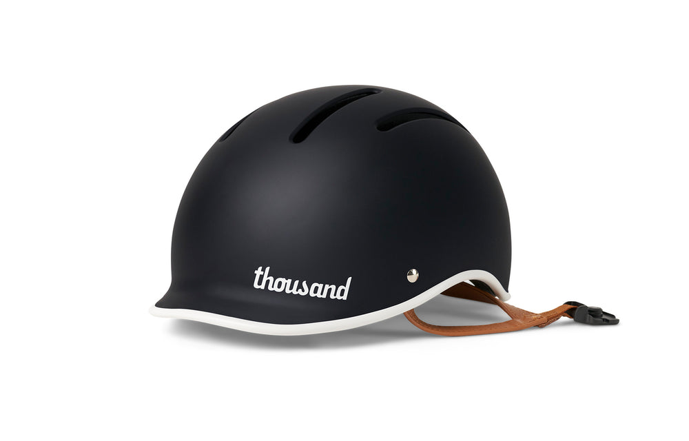 Casque vélo Enfant Thousand Junior Carbon Black vue avant 3/4