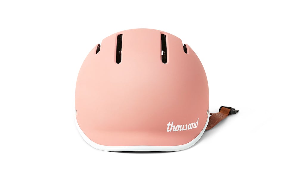 Casque vélo enfant vintage Thousand rose avant
