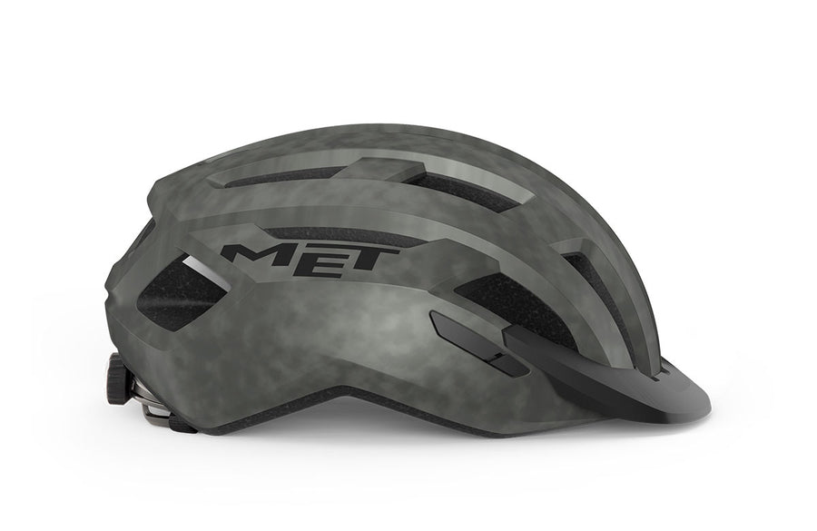 Casque vélo MET - Allroad coloris Titane Mat vue -side