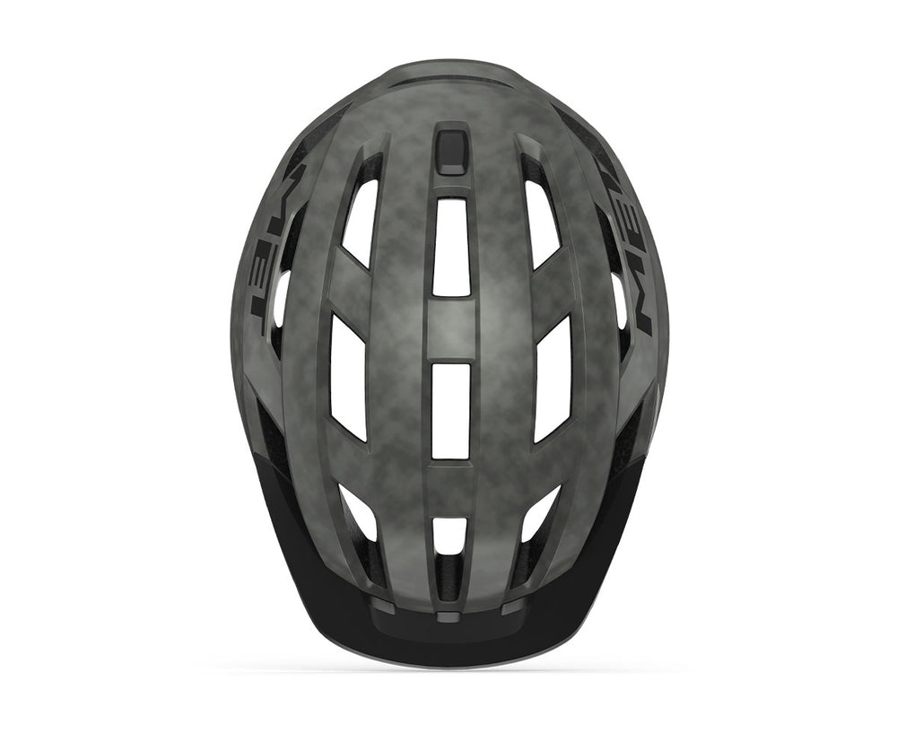 Casque vélo MET - Allroad coloris Titane Mat vue -top