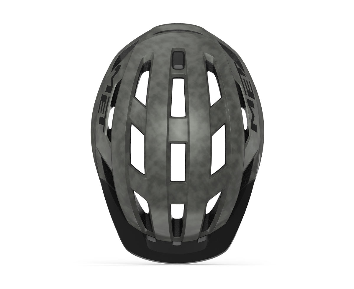 Casque vélo MET - Allroad coloris Titane Mat vue -top