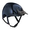 Casque vélo NACA Carbone Candy bleu marine, vue de trois quarts avec visière