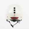 Casque vélo NACA Durgiten LED beige, vue de dos avec feu LED
