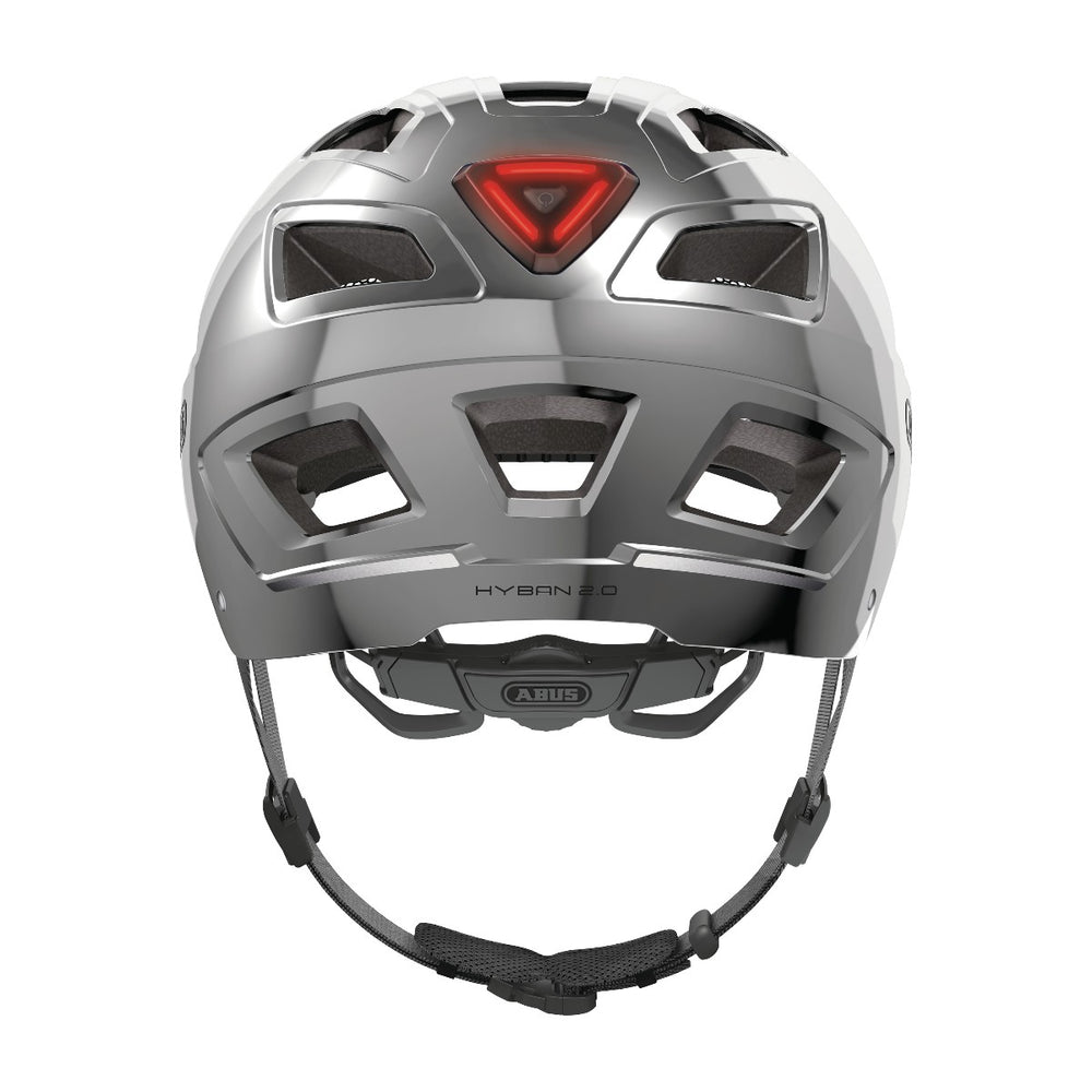 Casque vélo urbain Abus Hyban 2.0 Chrome Silver