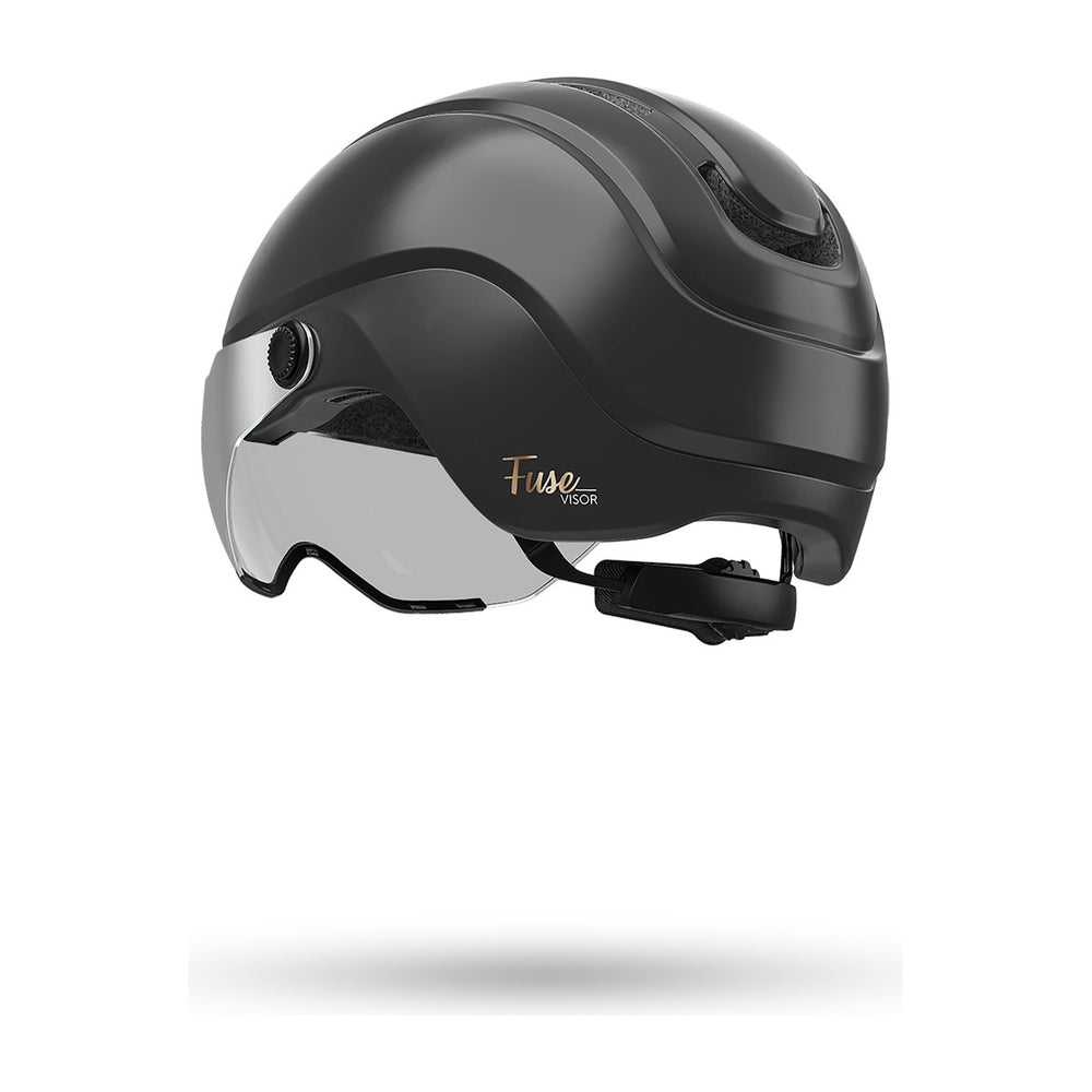 Casque vélo urbain Cairn Fuse Visor Mat Metallic Black vue 2