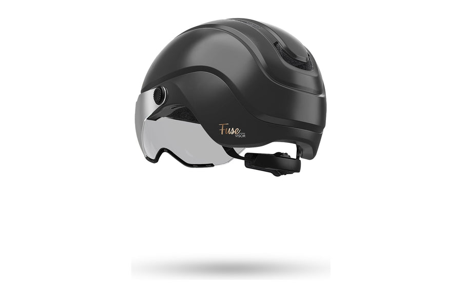 Casque vélo urbain Cairn Fuse Visor porté en ville