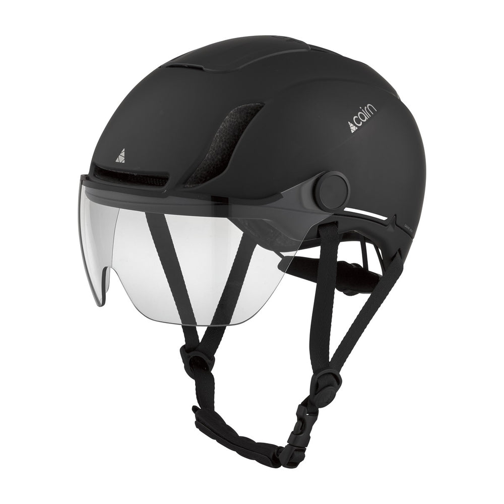 Casque vélo urbain Cairn Graphit Visor Pure Mat Black