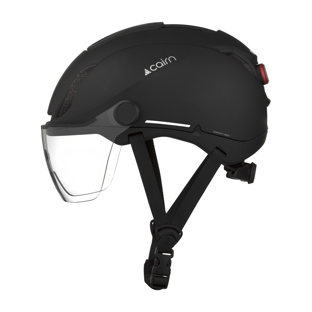 Casque vélo urbain Cairn Graphit Visor Pure Mat Black vue 2