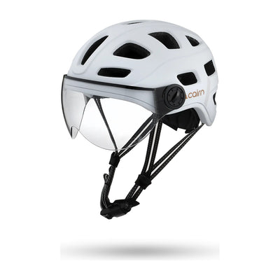 Casque vélo urbain Cairn Quartz Visor Mat Metallic White