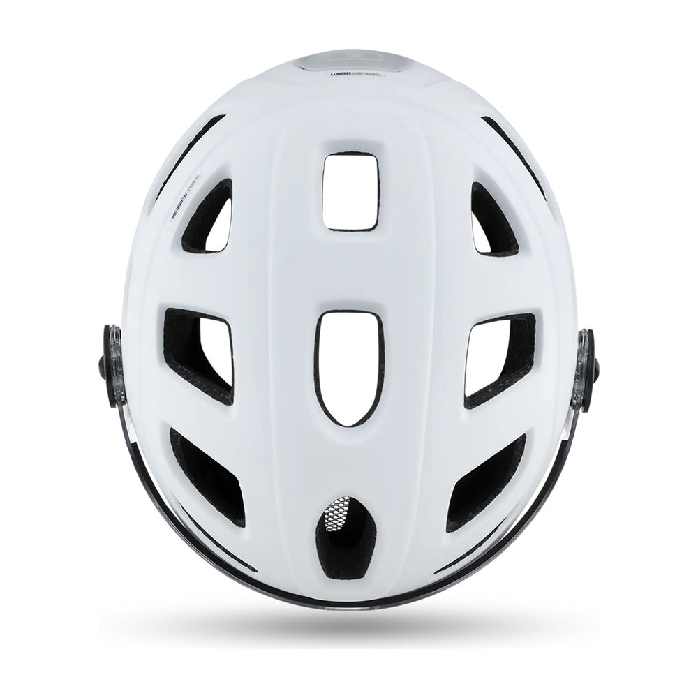 Casque vélo urbain Cairn Quartz Visor Mat Metallic White vue 3