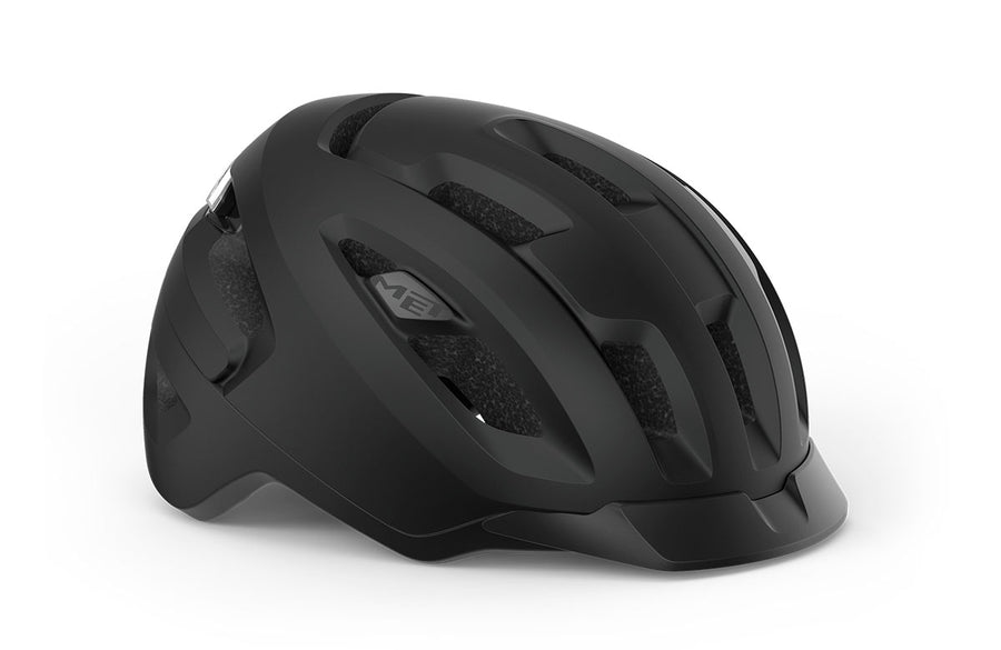 Casque vélo urbain MET - Urbex Mips coloris Noir Mat Brillant vue front