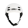 Casque vélo urbain Optimiz O374 à éclairage avant et arrière - Blanc Brillant