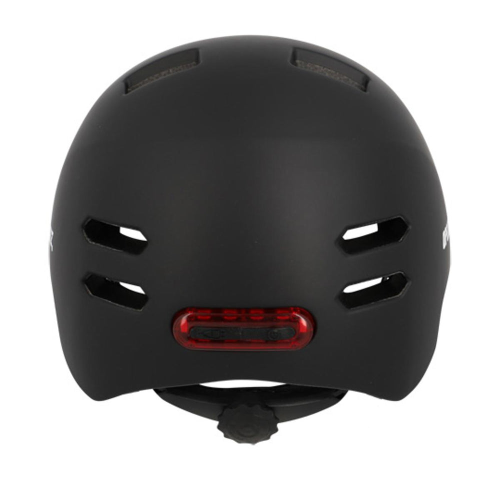 Casque vélo urbain Optimiz O374 à éclairage avant et arrière - Noir Mat