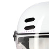 Casque vélo urbain Optimiz O394 à clignotants - Blanc Brillant