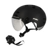 Casque vélo urbain Optimiz O394 à clignotants - Noir Mat