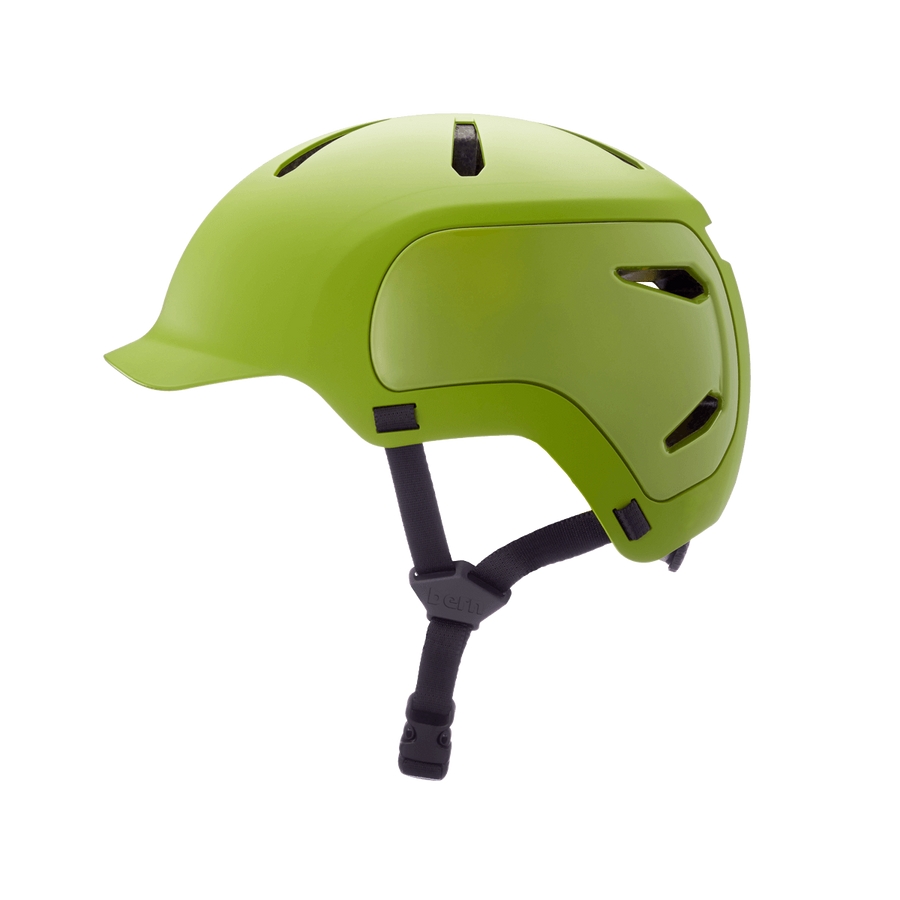 casque de vélo de ville design Bern Watts 2.0 matte vert clair profile gauche