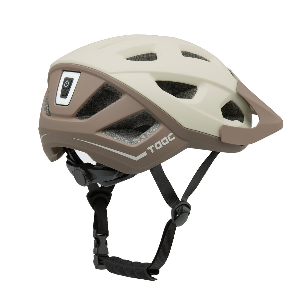 Casque vélo VTT à éclairage intégré TAAC - Cresta Beige - vue 2
