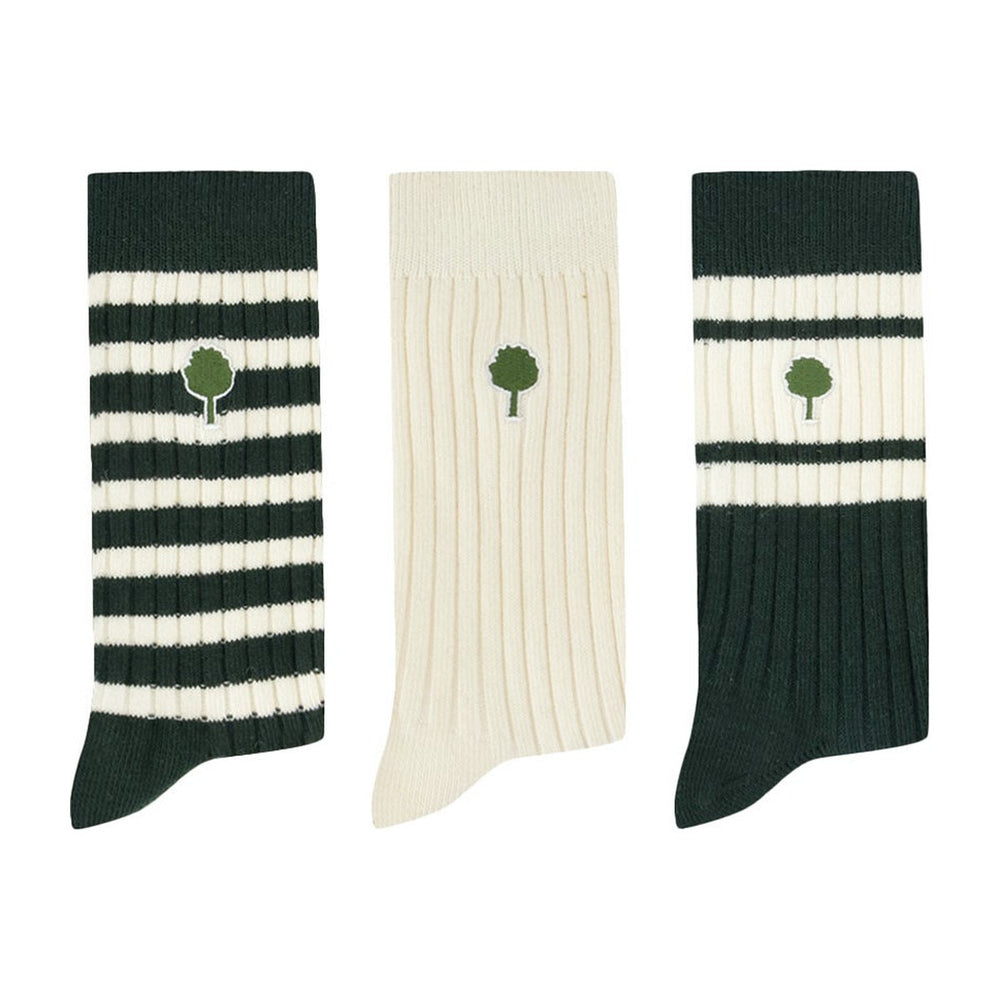 chaussettes-faguo-socks-x3-lot-de-3-paires-vert-fonce-ecru-1