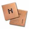 Pochette kraft Helmut Big Sequins Noir