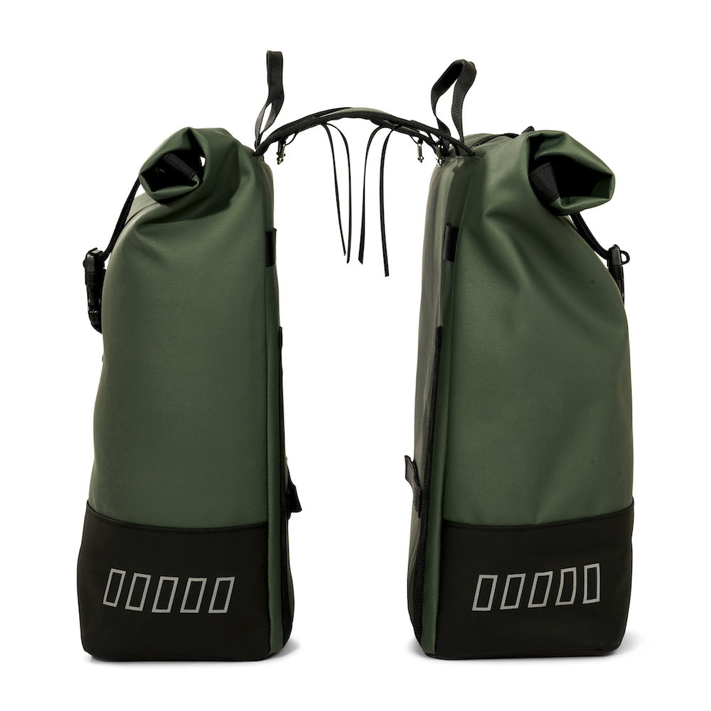 Doppelte RollTop-Fahrradtasche Urban Proof Vert - Main Image
