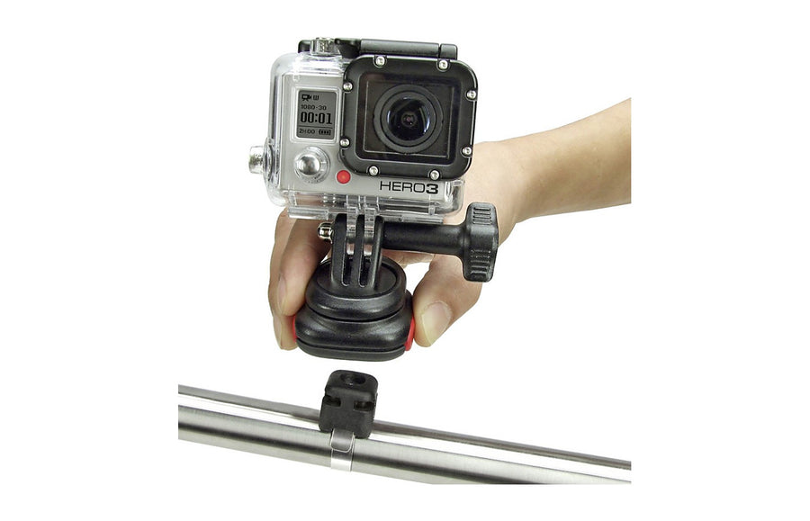 Camera GoPro fixee sur un tube de cadre avec le CamOn KlickFix